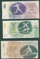 Litvánia 1991. Bón sor 10c, 50c, 1L, 2L, 5L, 10L, 50L T:I