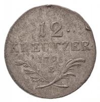 1795E 12kr Ag "II. Ferenc" (4,67g) T:2- kis anyagfelesleg / Hungary 1795E 12 Kreuzer Ag &q...