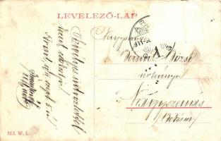 Arad, Igazságügyi palota. W.L. 513. / Palace of Justice (gyűrődés / crease)