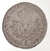 Franciaország 1787R 24s Ag "XVI. Lajos" (5,5g) T:2,2- / France 1787R 24 Sols Ag "Loui...