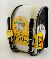 Japán kisiskolás táska, újszerű állapotban, eredeti dobozában, 27×22×17 cm