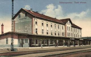 1929 Balassagyarmat, Vasútállomás / Bahnhof / railway station (Rb)