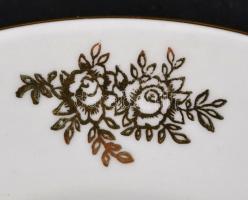 MZ süteményes tányér (6 db), matricás, jelzett,  egyiken apró lepattanás, d: 18 cm