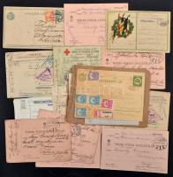 1914-1929 Csicsely János zászlós, későbbi főmérnök, tábori postai levelezőlapjai, hadifogoly levelezőlapjai, egy kitöltetlen hadifogoly levelezőlap, egy levelező-lap és két levél, összesen 18 db