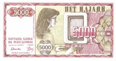 Macedónia 1992 10D, 25D, 50D, 100D, 500D, 1000D, 5000D, 10000D teljes sor T:I,II+ (csak a 25D)