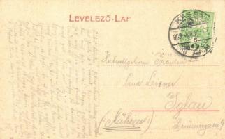 1909 Kassa, Kosice; Kossuth Lajos utca, Fritsch Európa szálloda, piaci árusok. 16. / street view, ho...