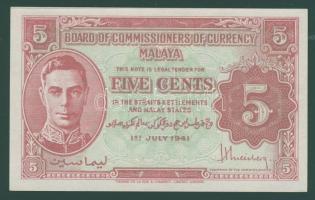 Malaya/brit admin. 1941. 5c T:I