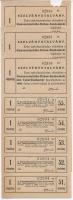 1944. "Kunszentmiklós-Dabas-Szabadszállási Takarékpénztár" részvényeihez tartozó szelvényu...