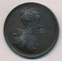 Ausztria 1717. Mária Terézia születésére kiadott emlékérem ólom lecsapata. ELISAB CHR CAR VI AVGVSTA MATER PAT / RENASCENS SPES ORBIS (43mm) T:2- ph. Austria 1717. Lead mint of the commemorative medal of the birth of Maria Theresia ELISAB CHR CAR VI AVGVSTA MATER PAT / RENASCENS SPES ORBIS (43mm) C:VF edge error