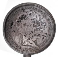 1848KB 10Kr Ag "V. Ferdinánd" Ag(?) kanállá alakítva, a kanál szárán "HUSZÁR" gy...