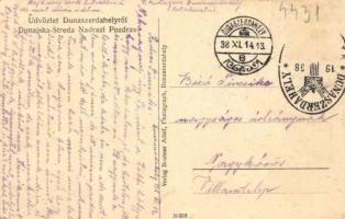 1938 Dunaszerdahely, Dunajská Streda; Vasútállomás / Bahnhof / railway station "Dunaszerdahely ...