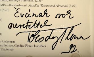 1992 Tokody Ilona (1953-) operaénekes dedikációja egy CD-jén