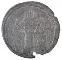 Szasszanida Birodalom / I. Sápúr 240-272. Drachma Ag (3,87g) T:2- ly. Sasanian Empire / Khosrau II 240-272. Drachm Ag (3,87g) C:VF hole