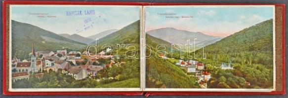 Trencsénteplic-fürdő, Kupele Trencianske Teplice; Képeslap leporellofüzet 10 lappal. Wertheim Zsigmo...