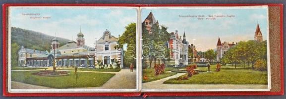 Trencsénteplic-fürdő, Kupele Trencianske Teplice; Képeslap leporellofüzet 10 lappal. Wertheim Zsigmo...