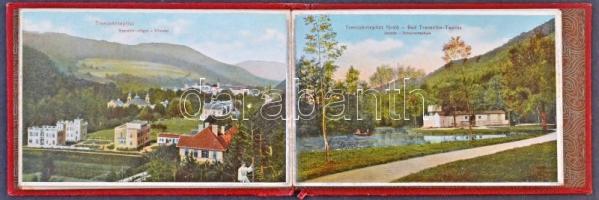 Trencsénteplic-fürdő, Kupele Trencianske Teplice; Képeslap leporellofüzet 10 lappal. Wertheim Zsigmo...