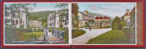 Trencsénteplic-fürdő, Kupele Trencianske Teplice; Képeslap leporellofüzet 10 lappal. Wertheim Zsigmo...