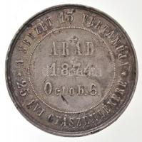 Arad 1874. "Az aradi vértanúk kivégzésének 25. évfordulójára" jelzetlen Ag emlékérem. &quo...