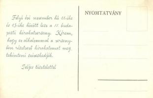 1911 A Budapesti II. Kirakatverseny reklámlapja / 2nd Shop Front Competition in Budapest. advertisem...
