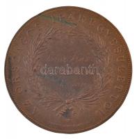 Anton Scharff (1845-1930) 1910. "Az Országos Iparegyesülettől" Br emlékérem, hátoldalán gr...