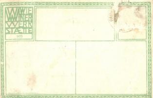 Little girl kissing a mariner doll. Wiener Werkstätte No. 905. s: Susi Singer (Rb)