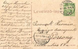 Hajdúszoboszló, M. kir. állami polgári fiú iskola, gyerekek. W. L. 2093