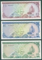 Maldív-szigetek 1987. 20R, 50R, 100R T:I