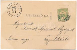 1903 Gyulafehérvár, Karlsburg, Alba Iulia; Officiers-Pavillon / Tiszti pavilon. Schäser Ferenc kiadá...