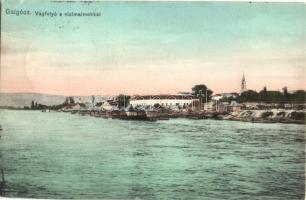 Galgóc, Hlohovec; Mlyny nad Váhom / Hajómalom csoport a Vág folyón. Bródy Simon kiadása / Váh river boat mills