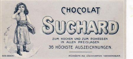 Dekoratív számolócédula kasírozva/Dekor Zahlzettel, auf Kartonage