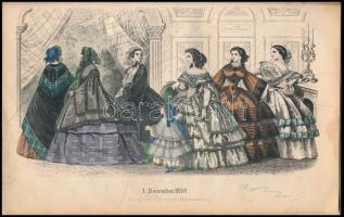 1858 Allgemeine Muster-Zeitung. Album für weibliche Arbeiten und Moden. 1858., 15. évfolyam. 1-24. s...