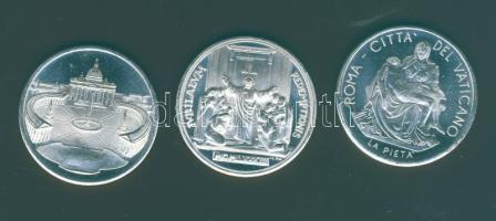 Vatikán 1983. 3klf (sorozat) Ffm érem II. Pál pápáról T:1