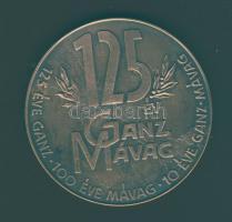 1969. "125 éve Ganz-Mávag" nagyalakú Br emlékplakett szign.: Légrády S. T:2+