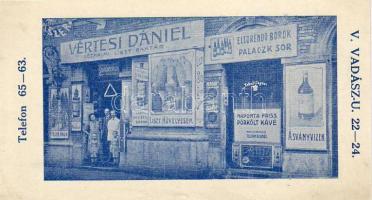 Dekoratív szines számolócédula kasírozva / Dekor Zahlzettel, color. auf Kartonage