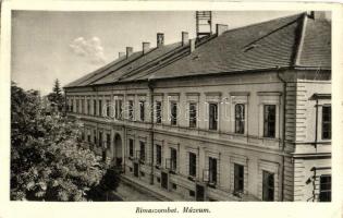 Rimaszombat, Rimavska Sobota; Múzeum. Rabely József kiadása / museum (EK)