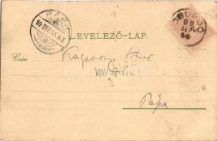 1899 Milleniumi banderium. Rigler Ede rt. / Hungarian cavalry, uniform, litho