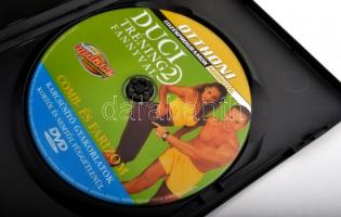 5 db DVD tréning-fitness tartalmakkal, (2xNorbi, Béres Alexandra, Cindy Crawford, Pilates Dallos Ági...