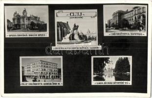 Kolozsvár, Cluj - 10 db régi és modern városképes lap / 10 pre-1945 and modern town-view postcards