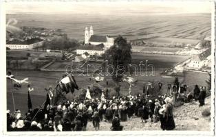 Csíksomlyó, Sumuleu Ciuc - 4 db régi városképes lap, ebből 3 fotó / 4 pre-1945 town-view postcards, ...