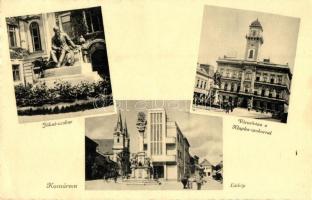 Komárom, Komárno - 7 db régi városképes lap / 7 pre-1945 town-view postcards