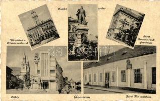 Komárom, Komárno - 7 db régi városképes lap / 7 pre-1945 town-view postcards