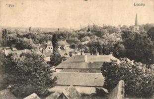 Fót - 3 db régi városképes lap: látkép, Gróf Károly Sándor kastély, Római katolikus templom