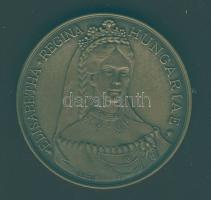 1987. "MÉE - Erzsébet királynő" matt Br emlékérem T:1