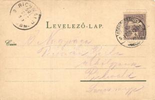 1901 Körmöcbánya, Kremnitz, Kremnica; Városi iskolák, M. kir. állami főreáltanoda. Paxner J. és Biro...