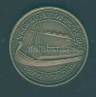 1988. "MÉE - Szeged Béla okirat - hajómotívum" matt Br emlékérem T:1