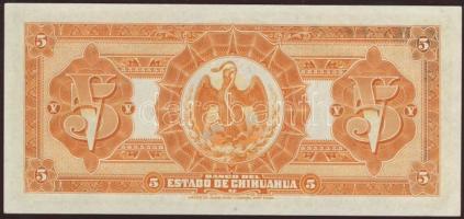 Mexikó /Chihuahua /Banca del Estado... 1913. 5P T:II+