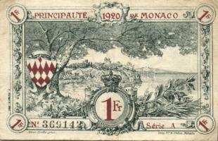 Monakó 1920. 1Fr T:II-