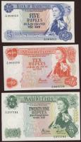 Mauritius 1967. 5R, 10R, 25R, 50R teljes sor T:I