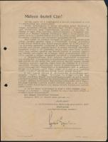 Honvédkarácsony adománybélyegek és kísérőlevél