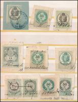 22 db okmánybélyeges kivágás